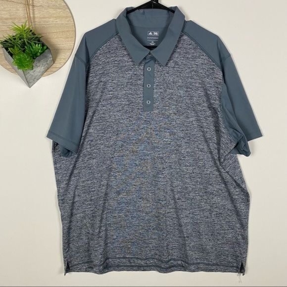 adidas Other - Adidas Golf Puremotion Gray Short Sleeve Golf Polo Size XXL